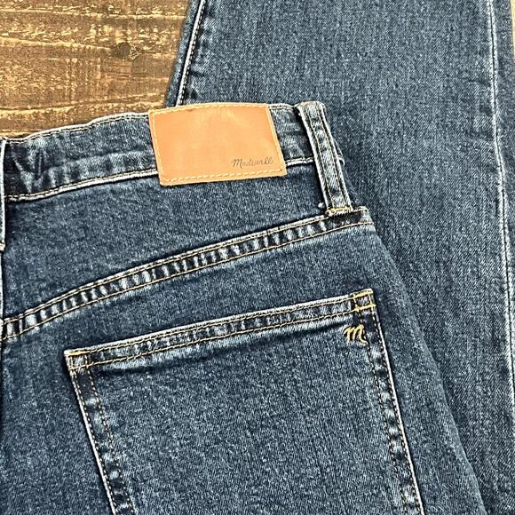 Madewell High Rise Tapered Crop Dark Wash Jeans - Picture 9 of 9